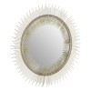 Templar Spoke Pewtar Finish Iron and Mirrored Glass Round Wall Mirror (Pair)