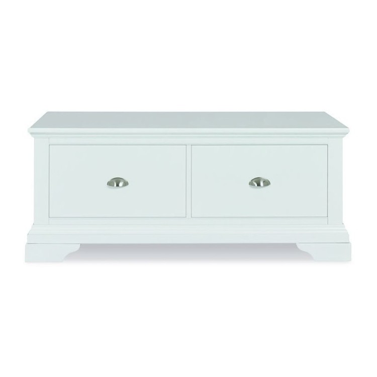 Bentley Designs Hampstead White Painted Furniture Blanket Box