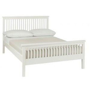 Atlanta White Painted Furniture 4ft 122cm Small Double Bedstead Atlanta White Painted Furniture 4ft 122cm Small Double Bedstead