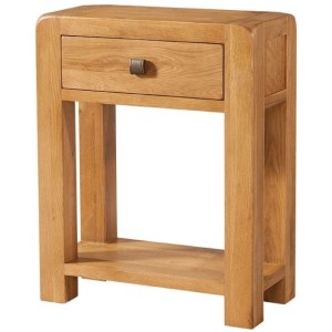 Ayr Oak Furniture Small Console Table with Drawer Ayr Oak Furniture Small Console Table with Drawer
