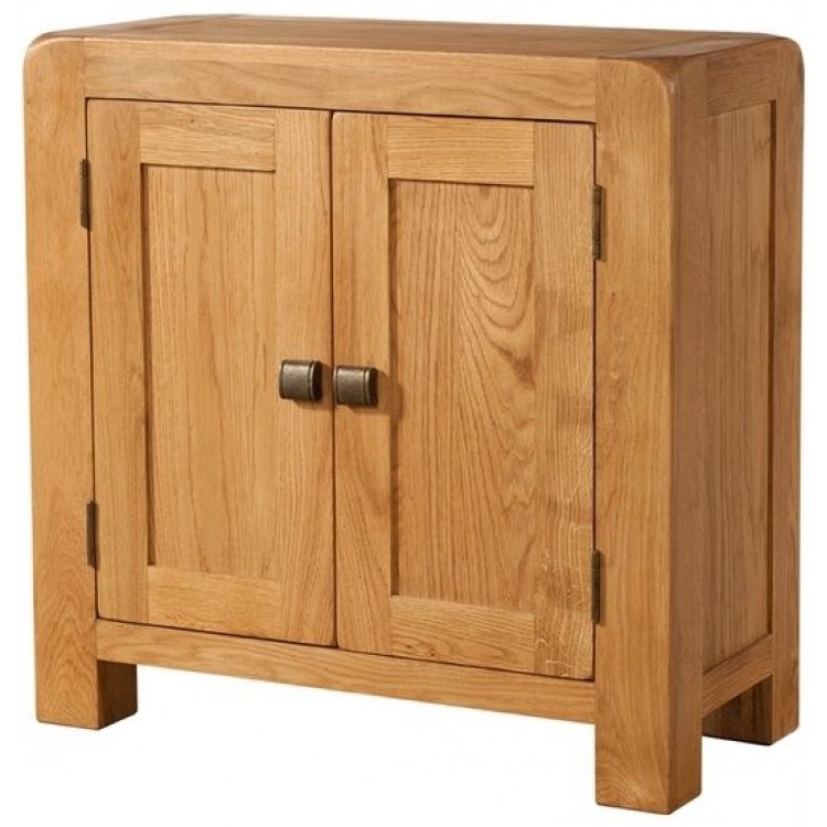 Divine Ayr Oak Furniture 2 Door Small Cabinet