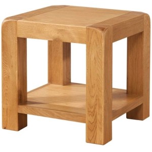 Ayr Oak Furniture Lamp Table with Shelf Ayr Oak Furniture Lamp Table with Shelf