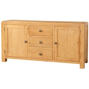Ayr Oak Furniture Large Sideboard 2 Door 3 Drawer Ayr Oak Furniture Large Sideboard 2 Door 3 Drawer