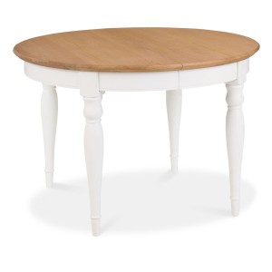 Hampstead Two Tone Painted Furniture Round Extending Dining Table Hampstead Two Tone Painted Furniture Round Extending Dining Table
