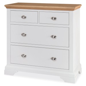 Hampstead Two Tone Painted Furniture 2 over 2 Chest of Drawers 