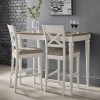 Montreux Grey Washed Oak & Soft Grey Painted Bar Table 6290-1