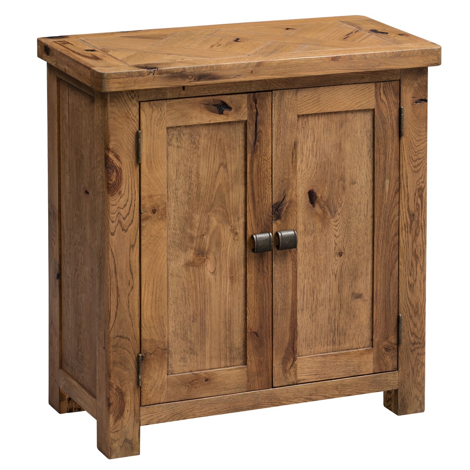 Aztec Oak Living Room Rustic Small Occasional Cupboard Oak