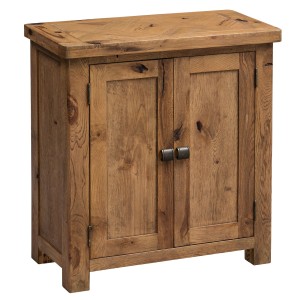 Aztec Solid Oak Furniture Rustic Small Occasional Cupboard