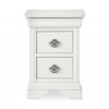 Bentley Designs Chantilly White Furniture 2 Drawer Bedside Cabinet 9016-72