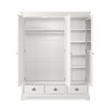 Bentley Designs Chantilly White Triple Wardrobe