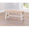 Brampton Cream Painted Dining Table 150cm and 2 Benches CHI150OANDCDT2B