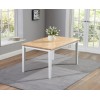 Brampton White Painted Dining Table 115cm and 4 Chairs CHI115OANDWDT4C