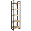Cosmo Industrial Furniture Slim Open Bookcase ID23