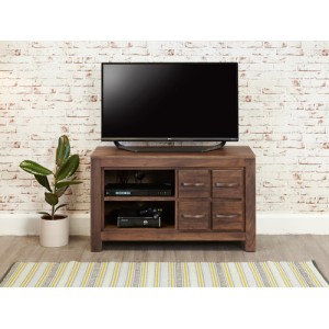 Mayan Walnut Furniture Four Drawer Television Cabinet Mayan Walnut Furniture Four Drawer Television Cabinet CWC09D
