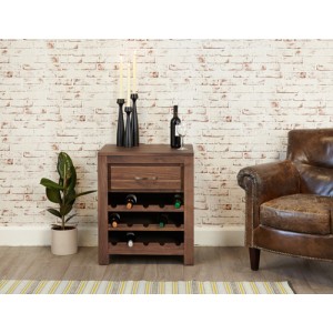 Mayan Walnut Furniture Wine Rack Lamp Table Mayan Walnut Furniture Wine Rack Lamp Table CWC17C