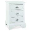 Hampstead White Painted Furniture 3 Drawer Bedside Cabinet