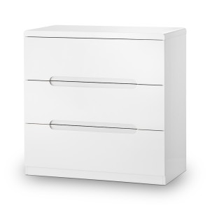 Julian Bowen Painted Furniture Manhattan White 3 Drawer Chest Julian Bowen Painted Furniture Manhattan White 3 Drawer Chest