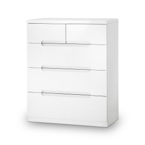 Julian Bowen Painted Furniture Manhattan White 3 Over 2 Drawer Chest Julian Bowen Painted Furniture Manhattan White 3 Over 2 Drawer Chest
