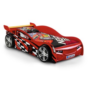 Julian Bowen Furniture Mickey Kids Red Racing Car Single 3ft Bed Julian Bowen Furniture Mickey Kids Red Racing Car Single 3ft Bed