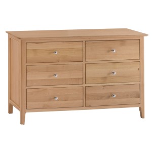 Bergen Oak Furniture 6 Drawer Chest Bergen Oak Furniture 6 Drawer Chest