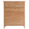 Bergen Oak Furniture Jumbo 2 Over 3 Chest