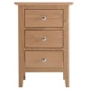 Bergen Oak Furniture Large Bedside Cabinet