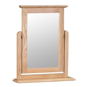 Bergen Oak Furniture Trinket Mirror