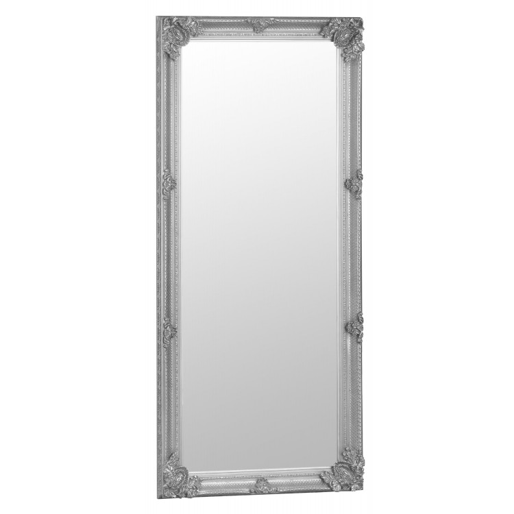 Florence Leaner Silver Wooden Frame Mirror 80 x 175 MR05-LNR-S