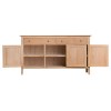 Bergen Oak Furniture 3 Door Sideboard