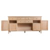 Bergen Oak Furniture 4 Door Sideboard