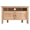 Bergen Oak Furniture Corner TV Unit