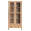 Bergen Oak Furniture Display Cabinet