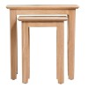 Bergen Oak Furniture Nest of 2 Tables