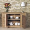 Mobel Solid Oak Furniture Six Drawer Sideboard COR02B