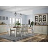 London Painted Oak Furniture Standard Dining Table with 2 Extensions