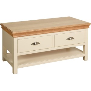 Divine London Ivory Painted Furniture 2 Drawer Coffee Table Divine London Ivory Painted Furniture 2 Drawer Coffee Table