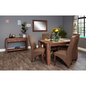 Mayan Walnut Furniture 6 Seater Dining Table 150cm Mayan Walnut Furniture 6 Seater Dining Table 150cm CDR04B