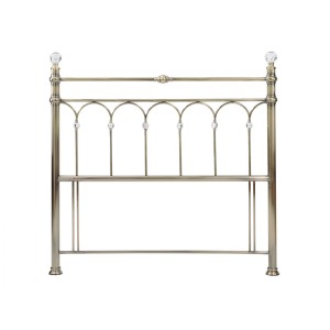 Bentley Designs Krystal Metal Furniture Brass 4ft6  Double Headboard Bentley Designs Krystal Metal Furniture Brass 4ft6  Double Headboard