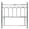 Bentley Designs Krystal Metal Furniture Nickel 4ft6 Double Headboard