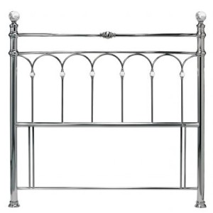 Bentley Designs Krystal Metal Furniture Nickel 4ft6 Double Headboard Bentley Designs Krystal Metal Furniture Nickel 4ft6 Double Headboard