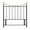 Bentley Designs Krystal Metal Furniture Brass 4ft6  Double Headboard