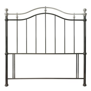 Bentley Designs Metal Furniture Chloe Black/Shiny Nickel 4ft small double Headboard Bentley Designs Metal Furniture Chloe Black/Shiny Nickel 4ft small double Headboard