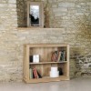 Mobel Oak Furniture Low Bookcase COR01B