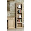 Mobel Oak Furniture Narrow Bookcase COR01D