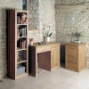 Mobel Oak Furniture Narrow Bookcase COR01D