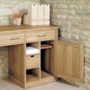 Mobel Oak Furniture Large Hidden Computer Desk COR06D