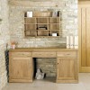 Mobel Oak Furniture Reversible Wall Rack Shelves COR07B
