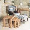 Mobel Oak Furniture Nest of 3 Coffee Tables COR08A