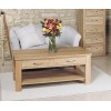 Mobel Oak Furniture 4 Drawer Coffee Table COR08D