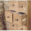 Mobel Oak Furniture Multi Drawer CD DVD Storage Chest COR17C